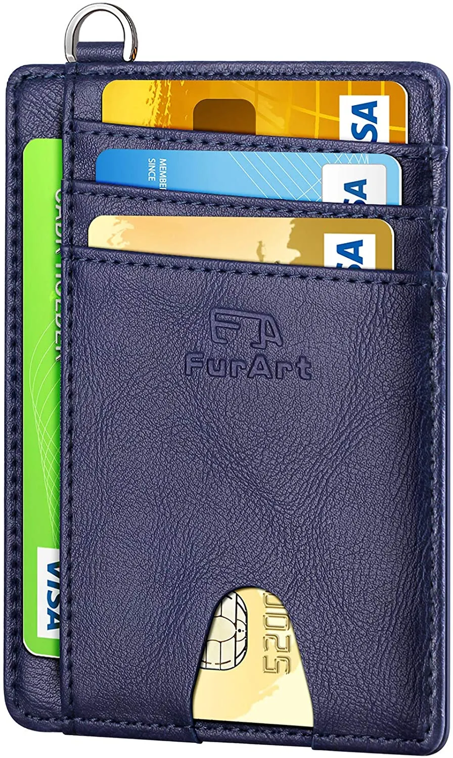 Slim Minimalist Wallet, RFID Blocking, Credit Card Holder