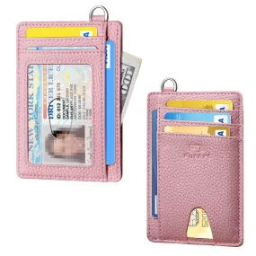 Slim Minimalist Wallet, RFID Blocking, Credit Card Holder