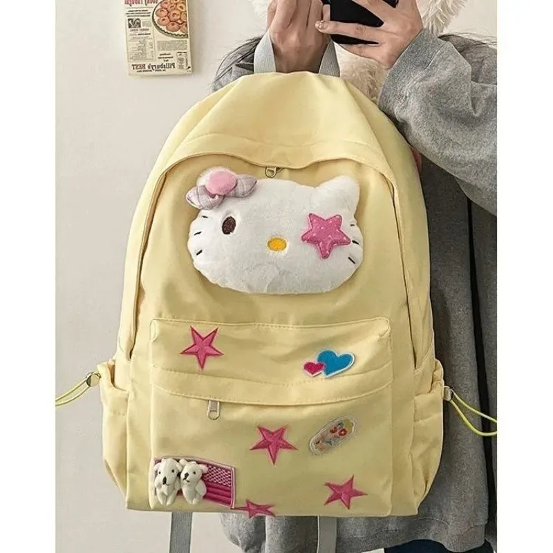 Trendy Harajuku Style Hello Kitty Backpack | Plush Bag