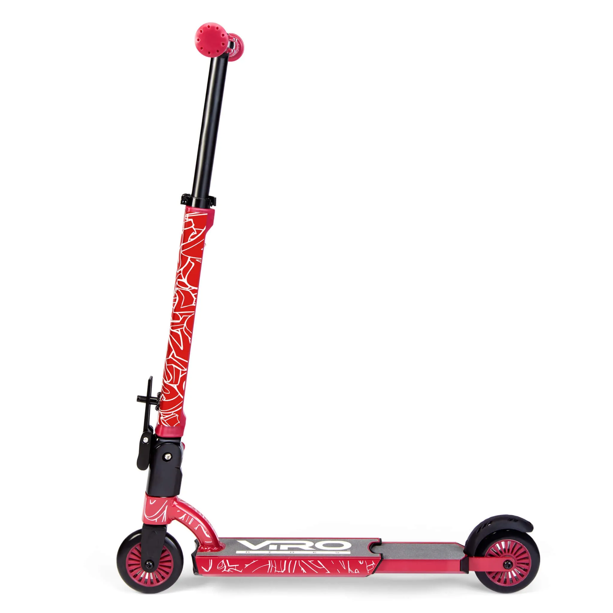 Viro Rides Compact Scooter Black and Red