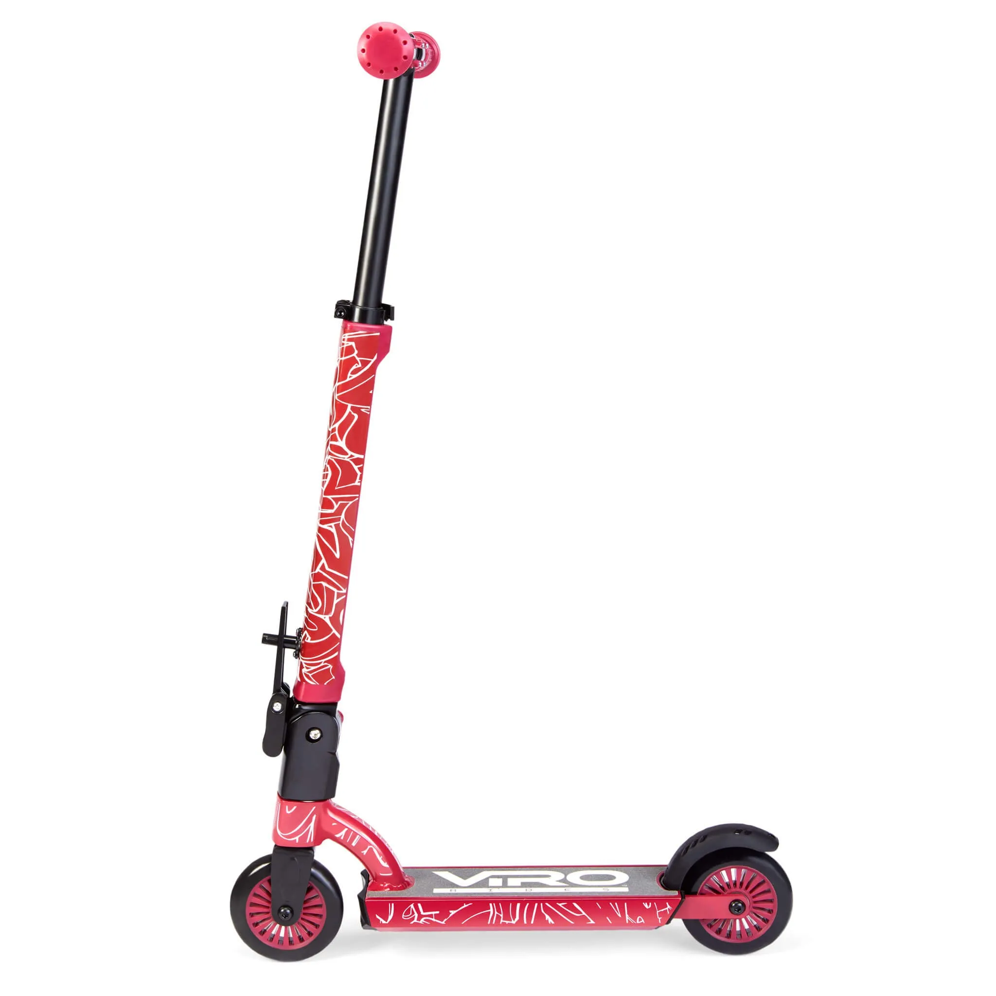 Viro Rides Compact Scooter Black and Red