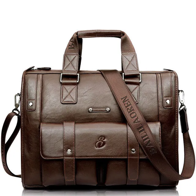 West Louis™ High Capacity Business Leather Briefcase